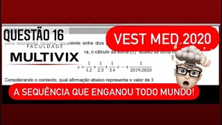 Vest MEDICINA Multivix 2020  Q 16  Sequência que não é PA Enganou geral Fácil [upl. by Arimas]