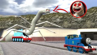 Building a Thomas Train Chased By New Cursed Thomas and Friends Family Monster In Garrys Mod [upl. by Quintina818]