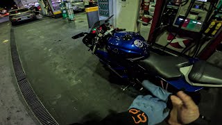 YAMAHA R6 YZF  NIGHT RIDE  PURE SOUND  4K [upl. by Nikolos]