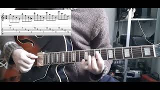 A Dorian Modal Quartal Voicings Lick with tabs  DPs Guitar Encyclopedia [upl. by Anyale]