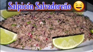 Cómo hacer salpicón salvadoreño  PREPARACIÓN PASO A PASO 🤤 [upl. by Ellehciram]