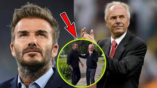 David Beckham Pays Tribute to SvenGoran Eriksson Reveals Former Managers Final Words [upl. by Encratia]