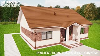 Projekt domu Posłonków DM6603  KB Projekt [upl. by Abocaj]