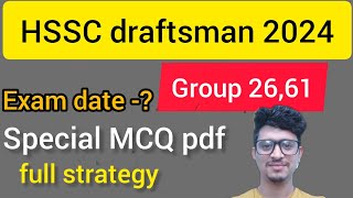 hssc draftsman civil group 26 group 61 mcq  hssc draftsman previous year [upl. by Edvard]