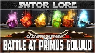 Star Wars Galactic History 28 THE BATTLE AT PRIMUS GOLUUD  SWTOR Balmorra Datacron [upl. by Dulla]