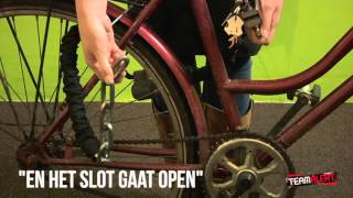 Hoe maak je je fietsslot open [upl. by Assened59]