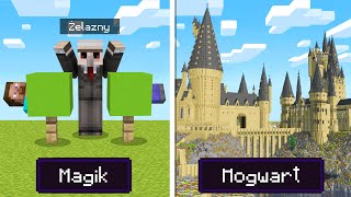 Poprosiłem 10 LOSOWYCH OSÓB aby zbudowali SZKOŁĘ MAGII w MINECRAFT [upl. by Nylle765]