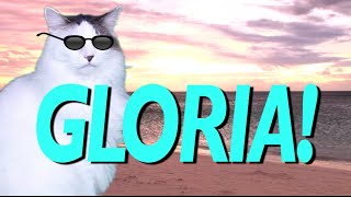 HAPPY BIRTHDAY GLORIA  EPIC CAT Happy Birthday Song [upl. by Lawrenson]