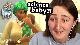 my sim had a SCIENCE BABY [upl. by Godrich]