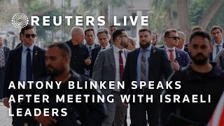 LIVE USs Antony Blinken speaks after meeting with Israeli leaders [upl. by Adnuahs]