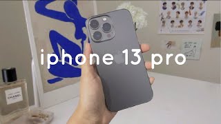 iphone 13 pro graphite  accessories unboxing [upl. by Nazus996]