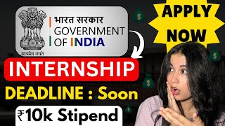 Earn ₹10k per month under GOVT of India Internship 🔥  Apply now [upl. by Rasla853]