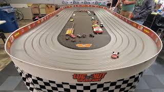 Oval Slot Car Racing  Will we see a clear victory [upl. by Dodie]