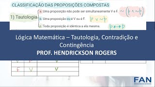 Tautologia Contradição e Contingência [upl. by Malina35]