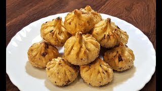 How to make Fried Modak  Talniche modak recipe  talalele modak  Madhurasrecipe [upl. by Eidoow]