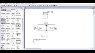 FLUIDSIM CARA GAMBAR RANGKAIAN OTOMATIS PNEUMATIK [upl. by Eylrac]