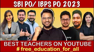 Best Teachers in India for Bank exams 2023  SBI PO 2023 Preparation Strategy  Bank Exam 2023 [upl. by Atnohsal]