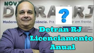 Detran RJ Licenciamento Anual [upl. by Bick]