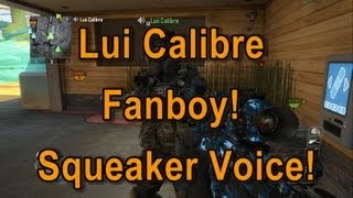 Black Ops 2 quotLui Calibre Fanboyquot  Squeaker Squad Voice Changer HiddenMasters YourHeroes [upl. by Hayila]