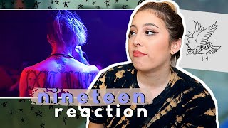 nineteen  lil peep official video reaction holy sht  2020 [upl. by Ritz]