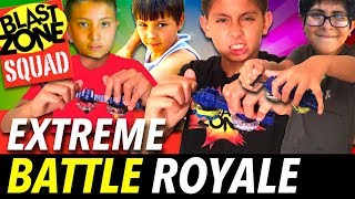 Beyblade Burst Extreme Battle Royale Funny 8 Beyblade Tournament with Double Launchers [upl. by Leahcam]