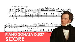 SCHUBERT Piano Sonata No 4 in A minor D537 Score [upl. by Acinot]