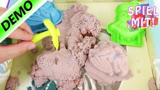 KINETIC SAND DINOS AUSGRABEN Im magischen Sand nach Fossilien suchen Kinetischen Sand mischen [upl. by Eecyak241]