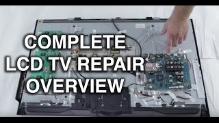 LCD TV Repair Tutorial  LCD TV Parts Overview Common Symptoms amp Solutions  How to Fix LCD TVs [upl. by Pacifica]