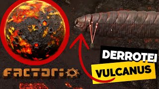 FACTORIO minerando tungstênio e vencendo VULCANUS [upl. by Yursa638]