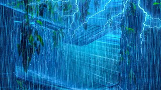 Rain Sounds For Sleeping  99 Instantly Fall Asleep With Rain And Thunder Sound At Night [upl. by Nymsaj]