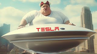 Tesla Model UFO Commercial  AI Tv Ad [upl. by Waller108]