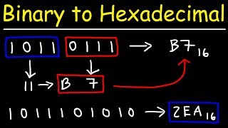 How To Convert Binary to Hexadecimal  Computer Science [upl. by Nezam]