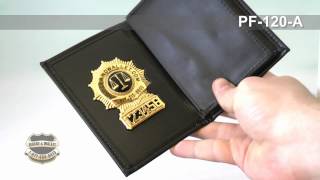 Badge and Wallet Perfect Fit USA Badge with Double larger ID and Credit Card Wallet 120A [upl. by Yaresed905]