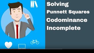 Solving Punnett Squares for Codominance and Incomplete [upl. by Gorrono]