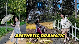 FREE 50 PRESET LIGHTROOM  AESTHETIC DRAMATIC  LIGHTROOM TUTORIAL [upl. by Vidda]