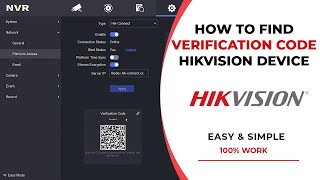 How To Find Hikvision Device Verification Code [upl. by Falda781]