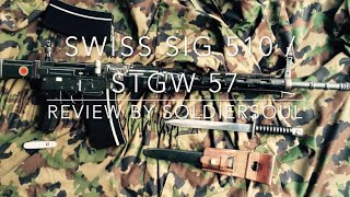 Swiss SIG 510  Stgw 57 Review  Switzerlands Battle Rifle [upl. by Ahtanoj240]