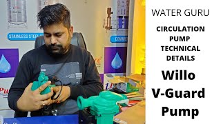 Willo amp Vguard Pump Diffrence  Hot water pump  Return line pump  will Circulation pump 9560132191 [upl. by Harman]