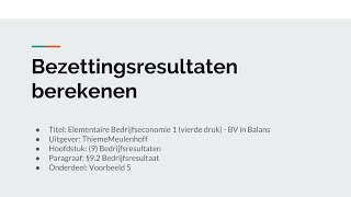 Bezettingsresultaten berekenen [upl. by Alyaj]