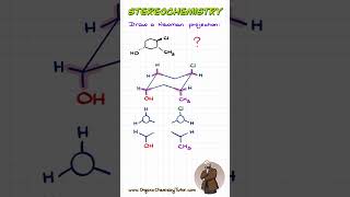 Newman Projection of a 6Membered Ring Made EASY chemistry organicchemistry mcat [upl. by Nillad]