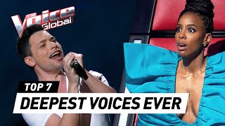 Insanely DEEP VOICES shocks the Coaches on The Voice [upl. by Veronika]