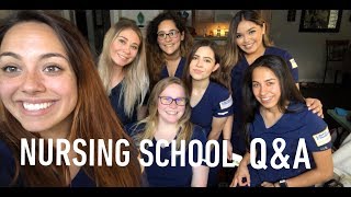 QampA W NURSING STUDENTS  Advice for PreNursing Students Study Tips and more [upl. by Nnovahs]