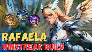 GET UNLIMITED WINSTREAK WITH THIS RAFAELA BUILD  RAFAELA BEST BUILD 2024  MOBILE LEGENDS [upl. by Donna]