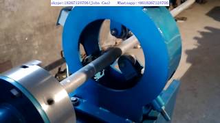 Running test of Screw thread heat exchange pipe rolling machine [upl. by Ayotnom]