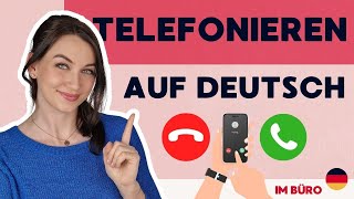 Telefonieren auf Deutsch  Deutsch im Büro [upl. by Francisco529]