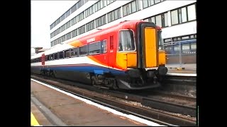 Railways UK 2002Southampton Central Variety with ex British Rail CIG CEP EMUs 47 60 158 amp 442s [upl. by Mart308]