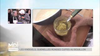 RECETTE  Kneidels quenelles de fromage blanc cuites au bouillon [upl. by Cheng770]