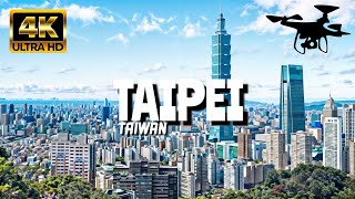 Taipei Taiwan In 4K By Drone  Amazing View Of Taipei Taiwan [upl. by Casmey174]