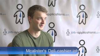 Mcalisters Deli Interview  Cashier [upl. by Etiragram]