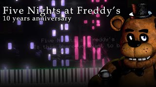 10 YEARS ANNIVERSARY Five Nights at Freddys 1 Song  The Living Tombstone Piano cover [upl. by Jeana867]